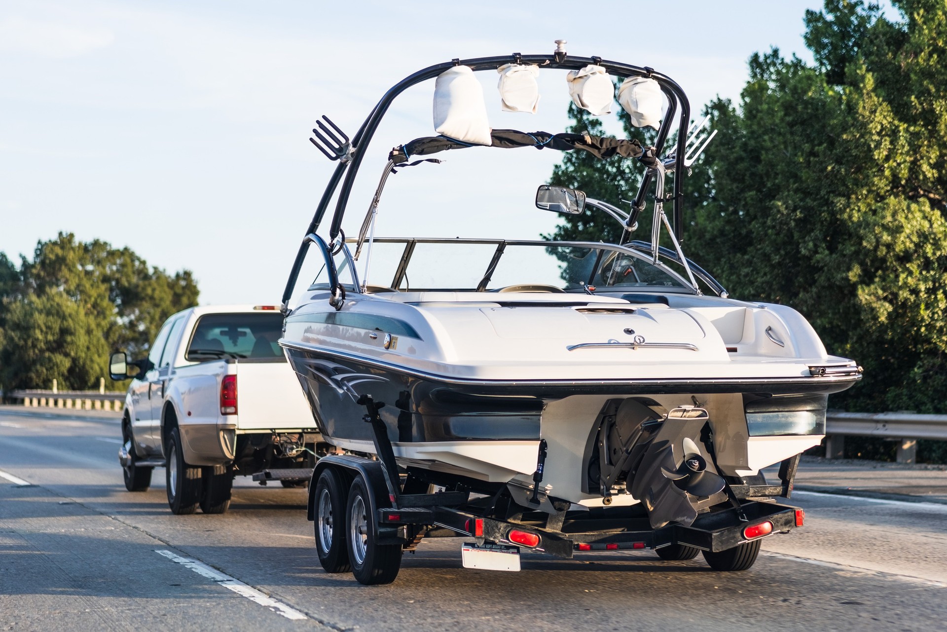  towing a boat